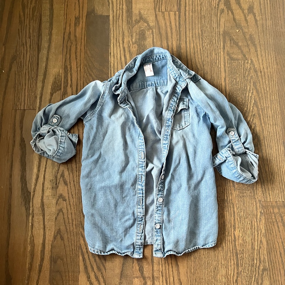 Cat & Jack Denim button top